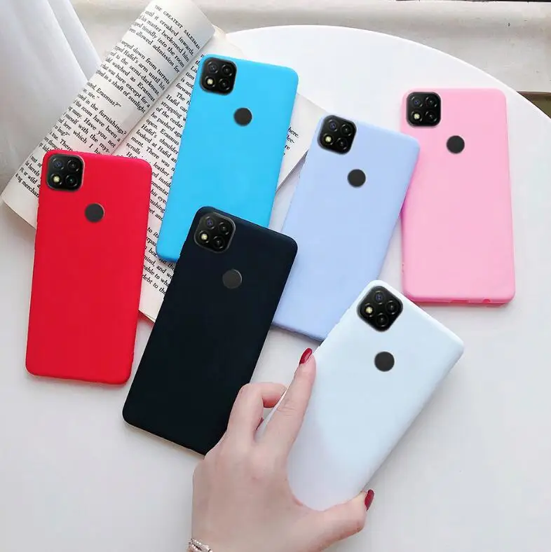 

For Xiaomi Redmi 9C Silicone Candy TPU Simple Cover Phone Case For Xiomi POCO C3 Redmi 9C NFC Redmi9C 9 C NFC 2020 Case Fundas