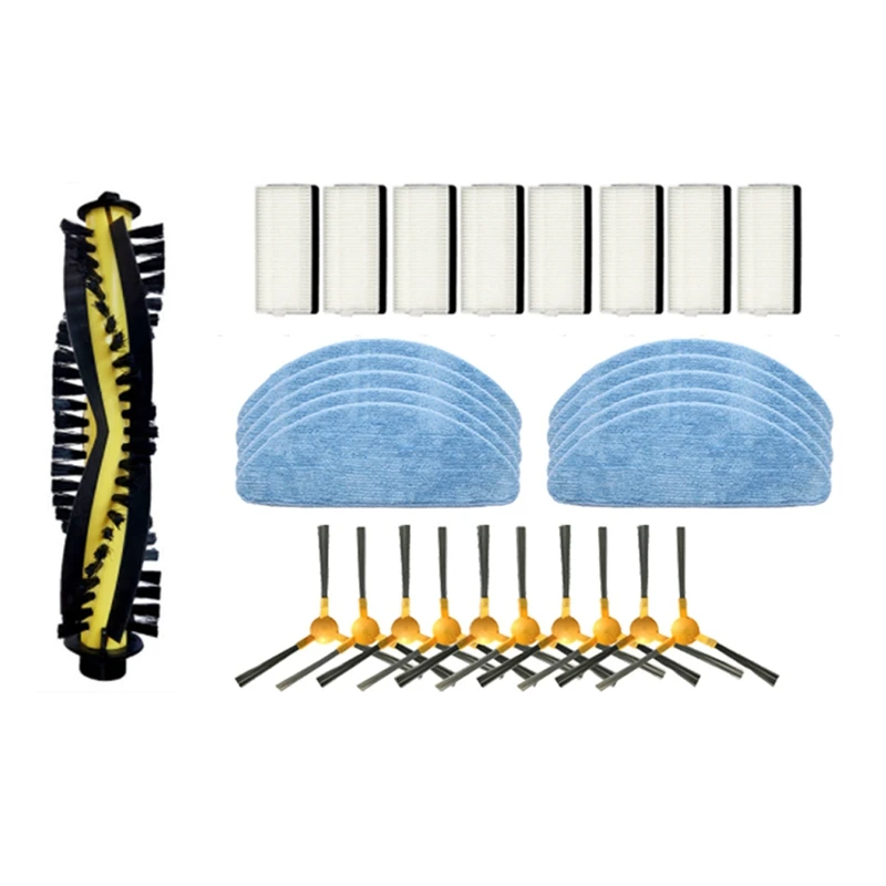 

29Pcs Hepa Filter Mop Main Brush For Neatsvor X500 X520 X600 Pro Tesvor X500 Vacuum Cleaner Parts Spare