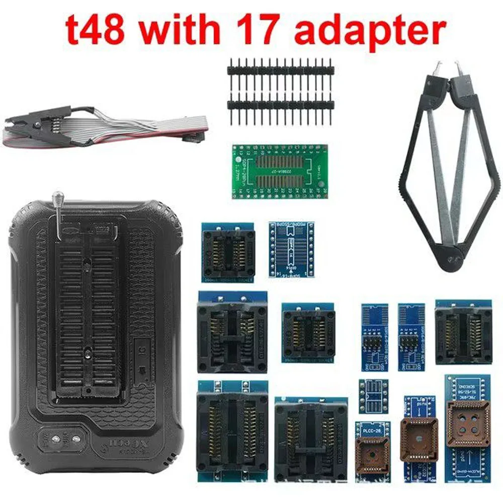 Фото Универсальный программатор T48 TL866II 3G, 42, адаптеры, поддержка 17386, IC SPI NAND EEPROM MCU PIC AVR №4