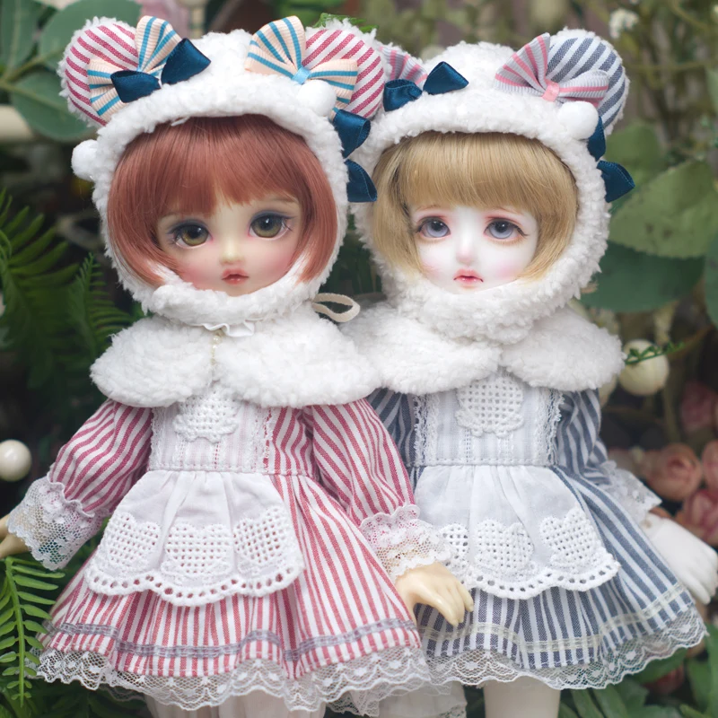 

lolita dresses with hat 1/6 bjd doll SD lovely dress for Doll BJD SD