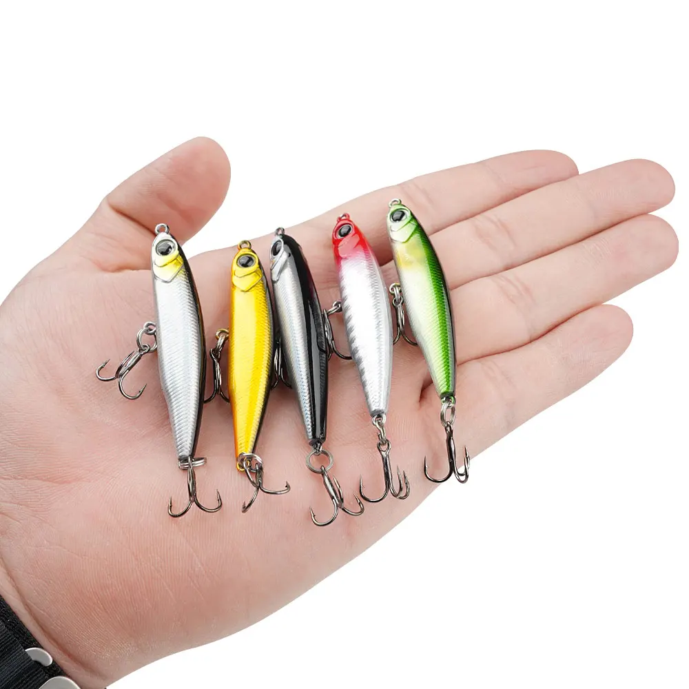 

1pcs Sinking vibration 3g/5g/8g stickbait casting 50mm/58mm Pencil walking baits casting hard artificial 3D fishing