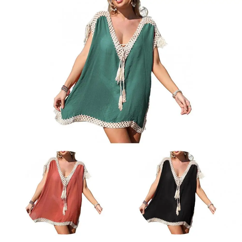 

Beachwear Popular Temperament Sun Protection Dress Summer Cover Up Crochet for Swimming Pool