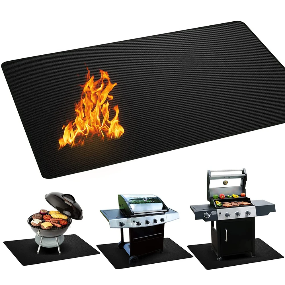 Коврики для барбекю защитные коврики патио внутреннего камина термина 165 см * 99