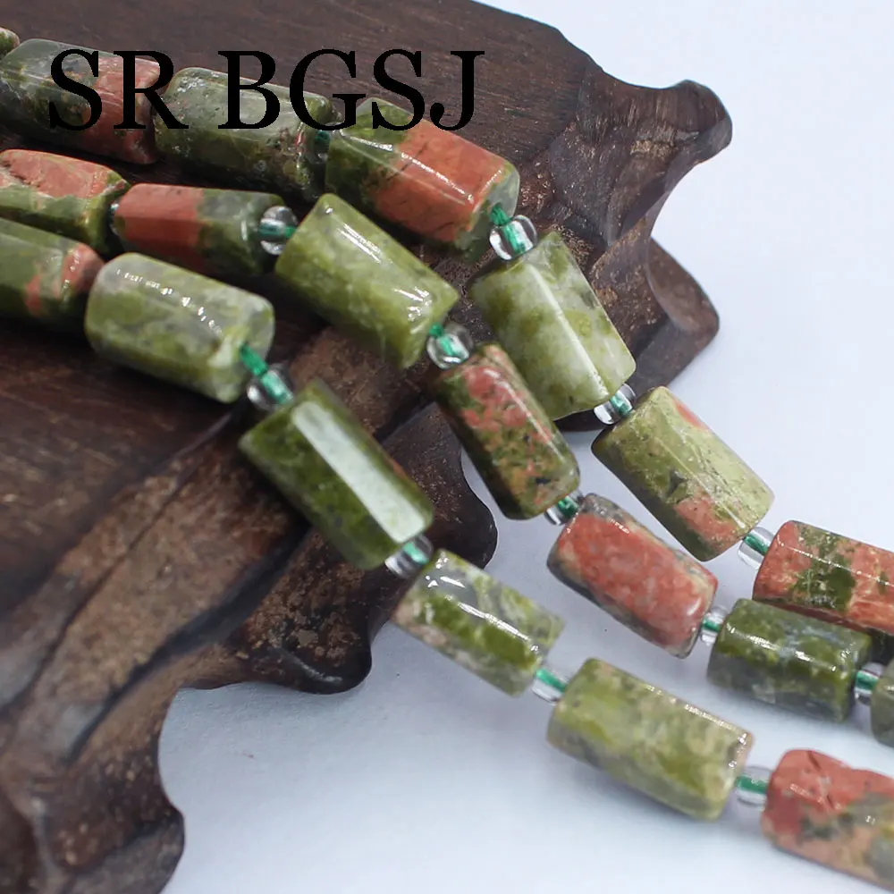 Колонна Из Натурального апатита и нефрита 8-10 мм 15 дюймов