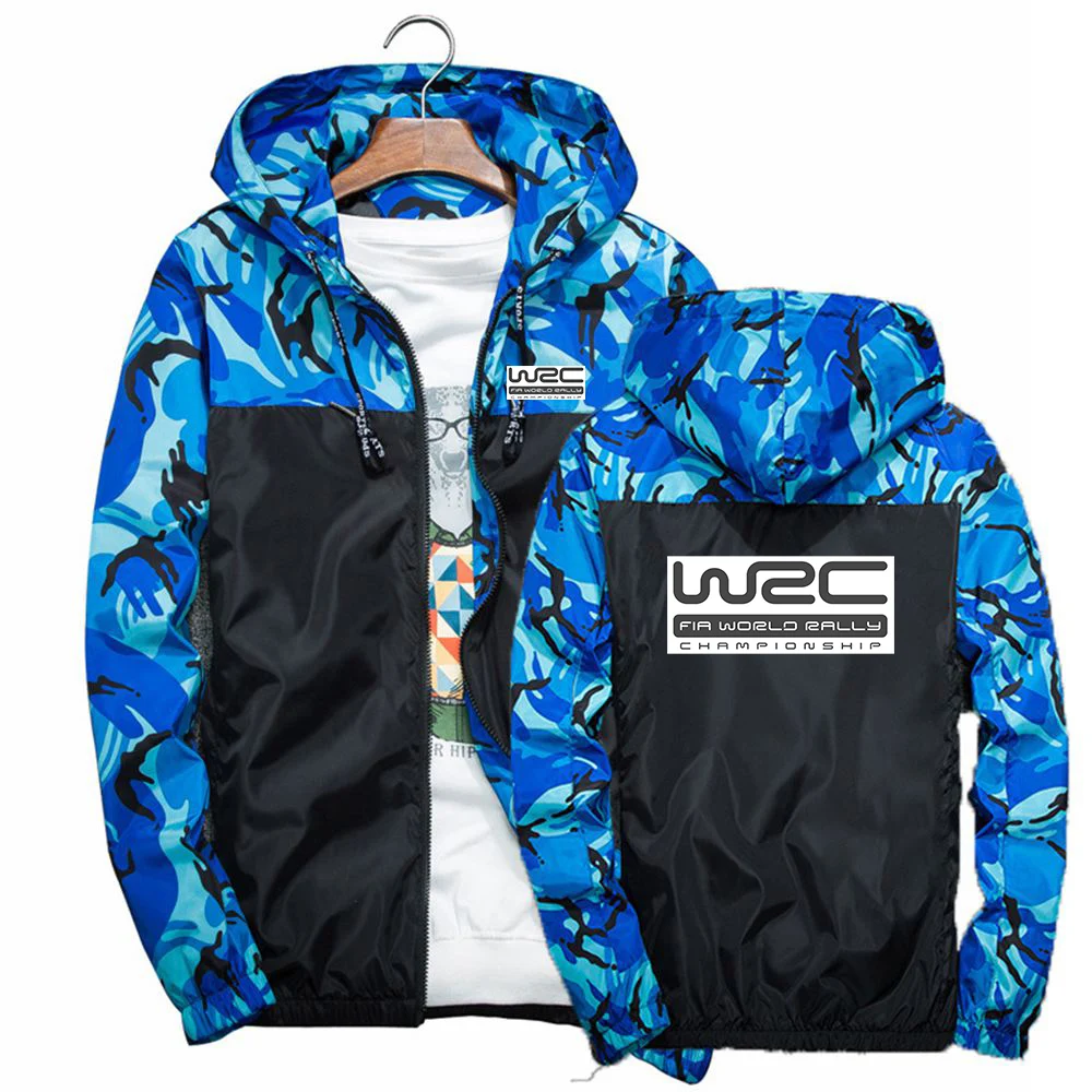 

World Rally Championship WRC Fashion 2023 New Men's Spring Jacket Zipper Splicing Camouflage Windbreaker All-Match Hoodies Coat