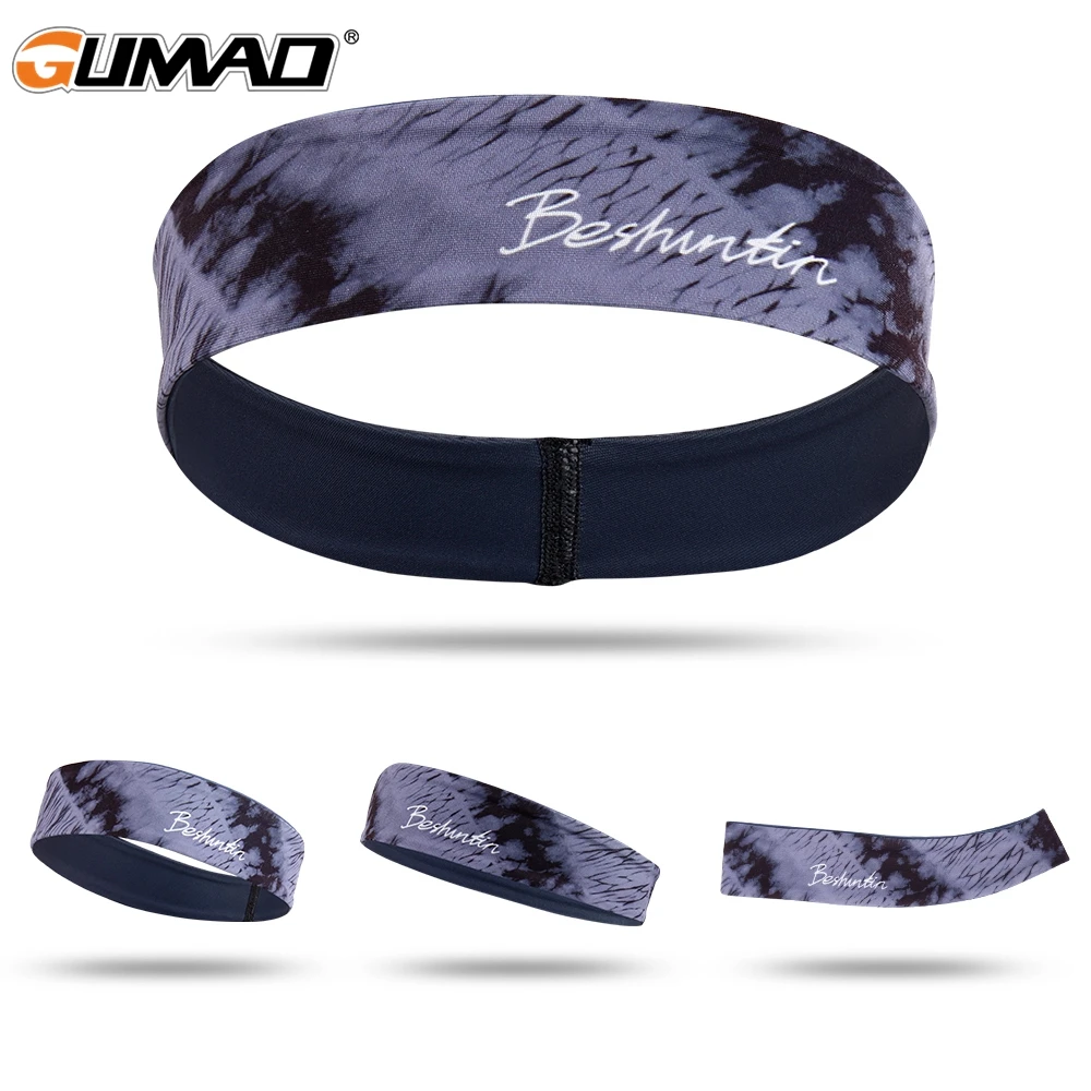 

Unisex Cycling Sweatband Yoga Elastic HairBands Gym Headscarf Running Basketball Fitness Tennis Hair Bandage Head Sweat Bands