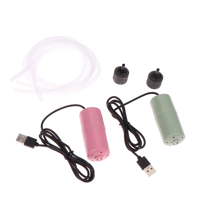Портативный кислородный воздушный насос для аквариума небольшой USB бесшумный