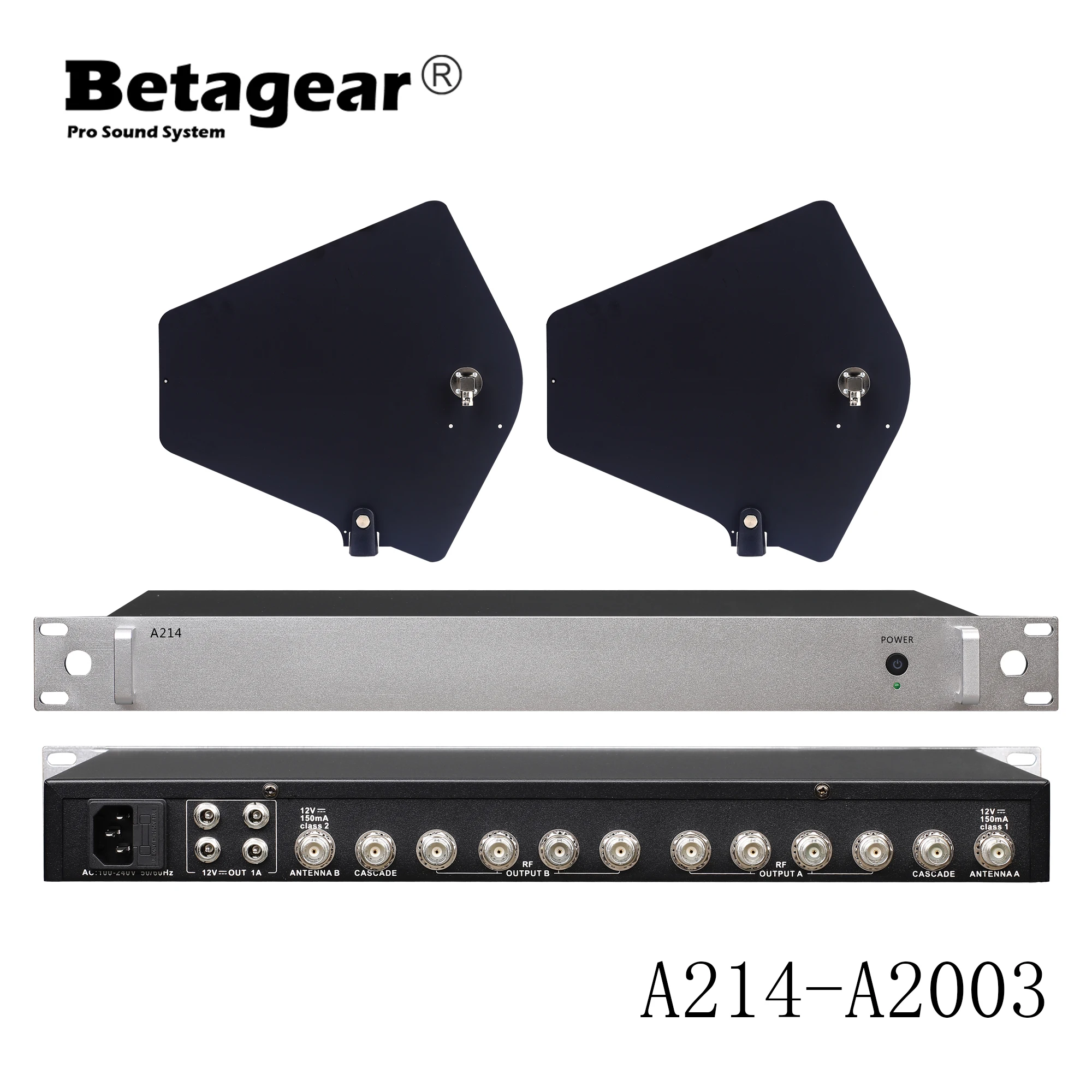 Sistema de Distribuição Distribuidor de Sinal Betagear Antena Passiva Antenas Ativo Wideband Uhf Divisor rf 450-970mhz &