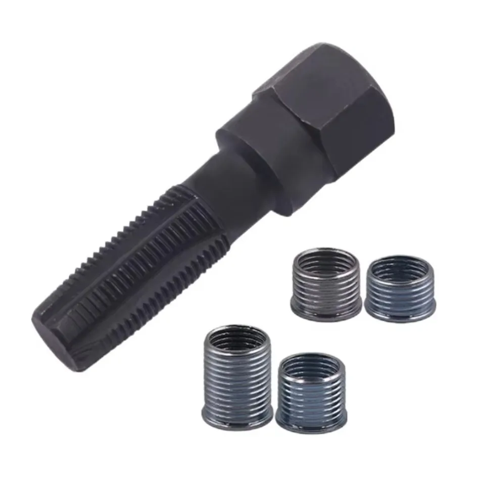 Ремкомплект для ремонта резьбы свечи зажигания 14 мм набор головки блока