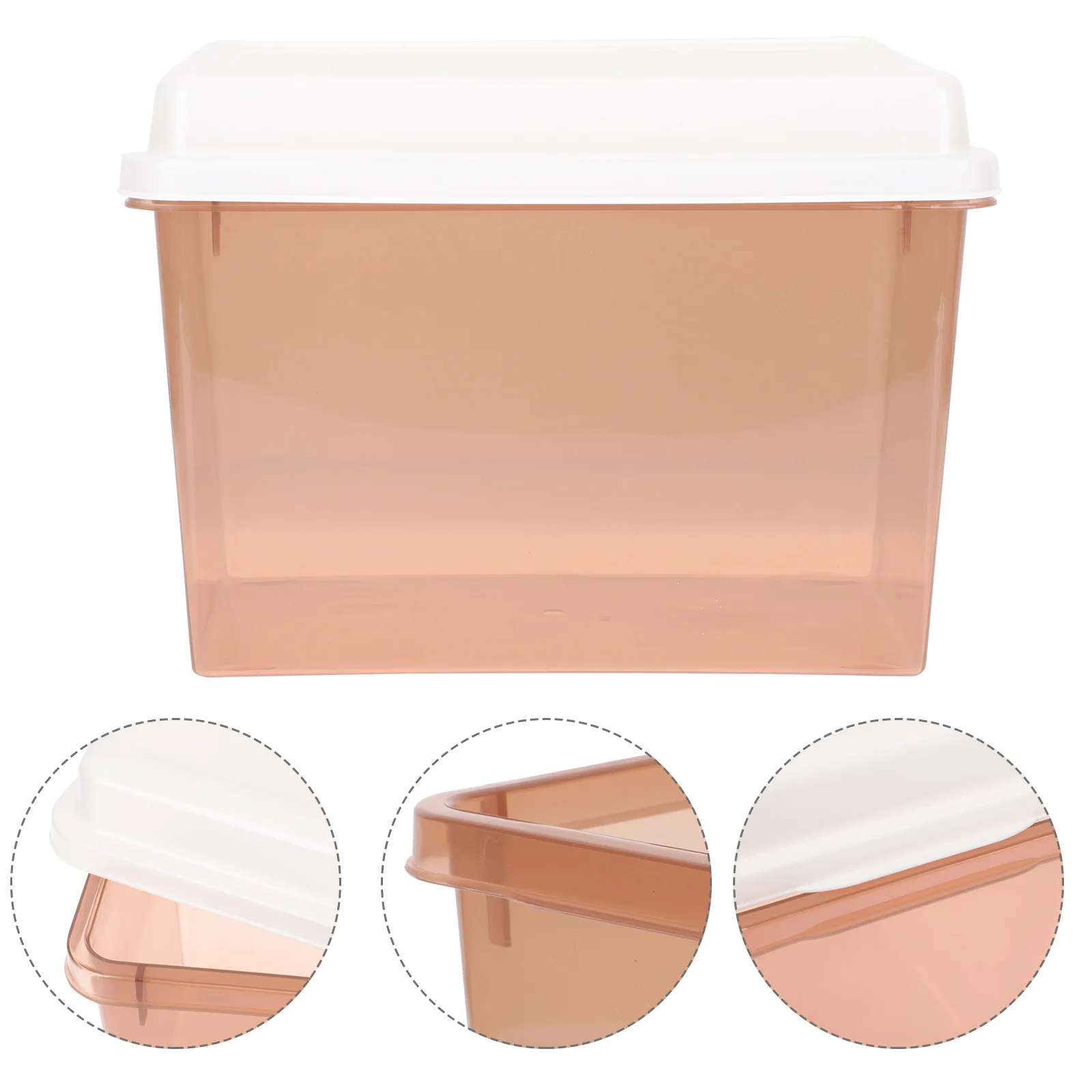 

Plastic Bread Container Storage Bin Can Organizer Fridge Holder Refrigerator Case Containers Food Kitchen Box