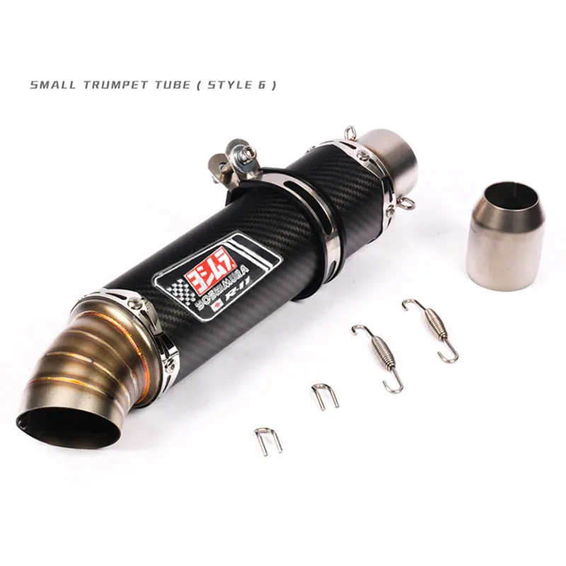 36 - 51mm Universal Motorcycle Carbon fibers R11 Yoshimura Exhaust Muffler Escape Moto For Z400 Xmax125 Scooter MT07 MT09 Z1000