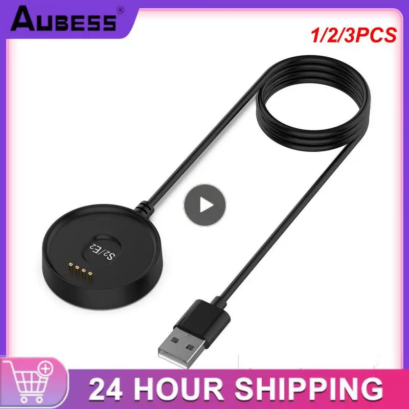 

1/2/3PCS 100cm USB Charger Base Cradle Smart Watch Charging Dock Cable Magnetic Charger Base Accessories for Ticwatch C2