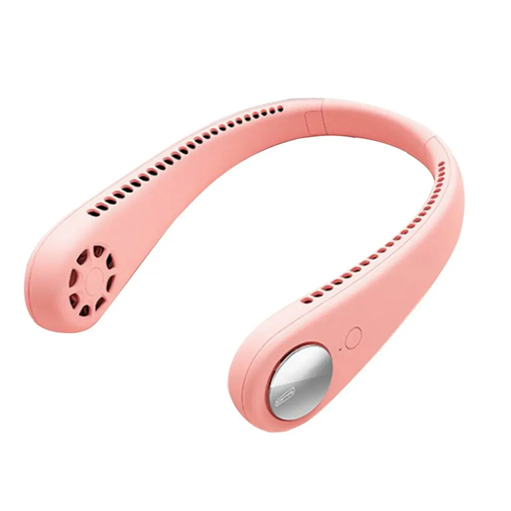 

Wearable Lazy Sports Halter Fan Mini Hanging Neck Fan USB Rechargeable Cover Halter Sports Fan Air Cooler Outdoor