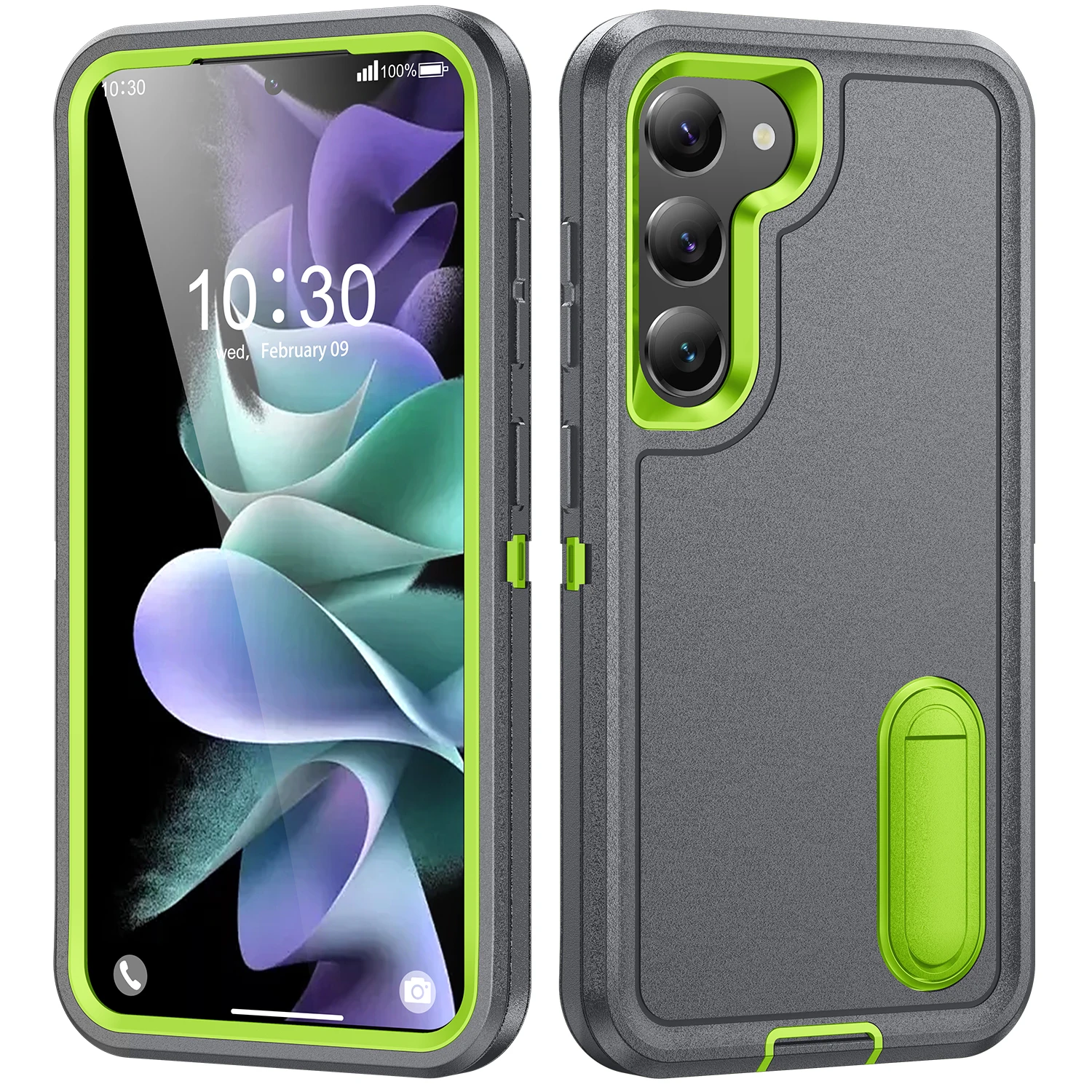 Чехол-подставка для телефона Samsung Galaxy S23 FE S22 Ultra S24 Plus A54 5G A15 A14 A53 A13 A04S 3 в 1