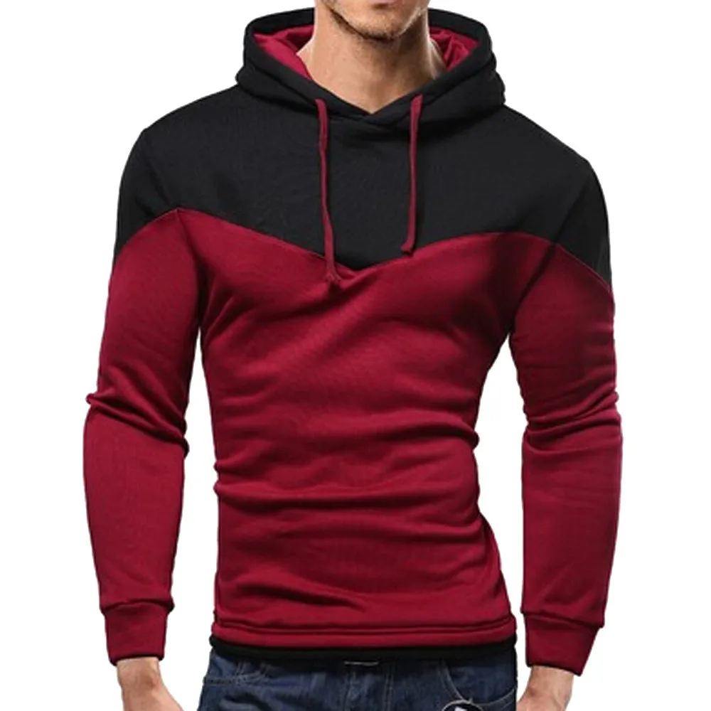 

Men's Sweatshirt hoodies sweatshirt Autumn Winter Patchwork Long Sleeve Sweatshirt hoodies Casual Male Hoodie sudadera