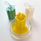 Пластиковаяполикарбонатная форма для свечей, форма для свечей в виде четырехлистного клевера для ароматерапии, сделай сам, форма для свечей ручной работы, банка для изготовления свечей