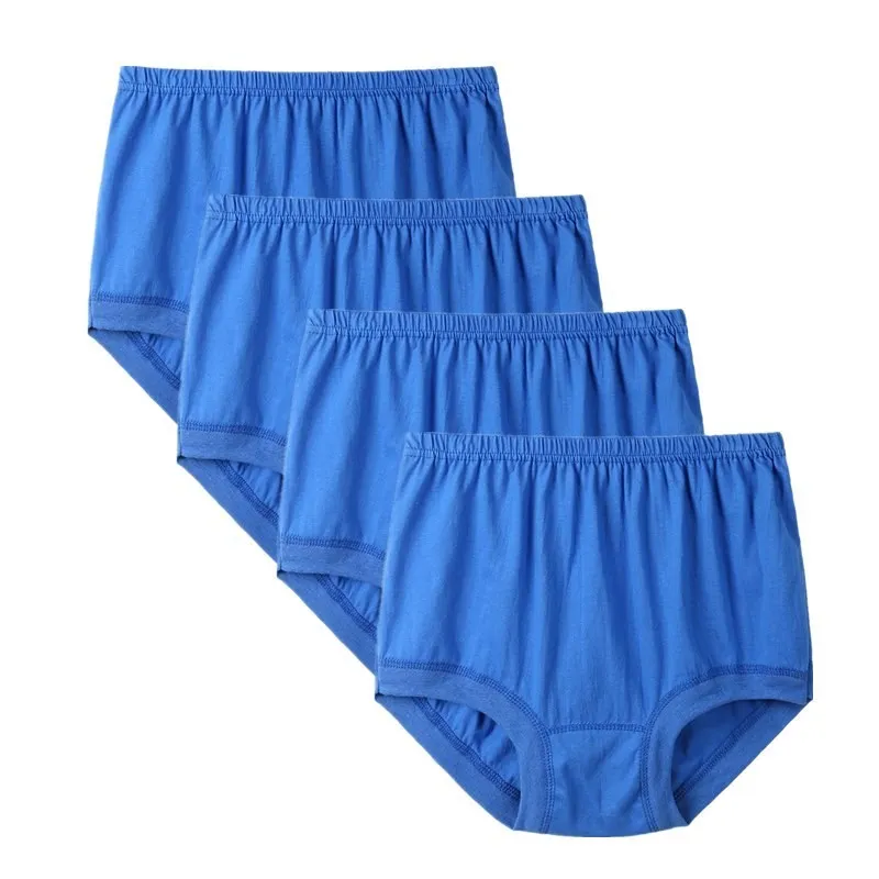 Men's Underwear Briefs 100% Cotton Homme Lingerie Men Underpants Plus Size Loose Panties Breathable Brand Solid Color Briefs