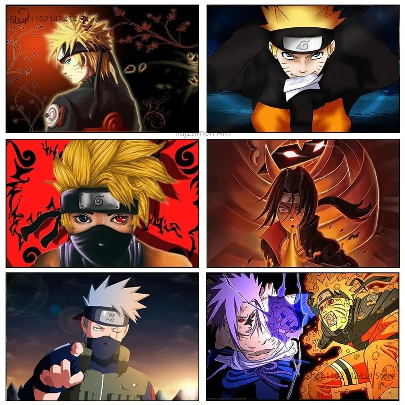 

Naruto Canvas Paintings Japanese Anime Character Kakashi Poster and Prints Wall Art Pictures Mural Home Children Room Decoration