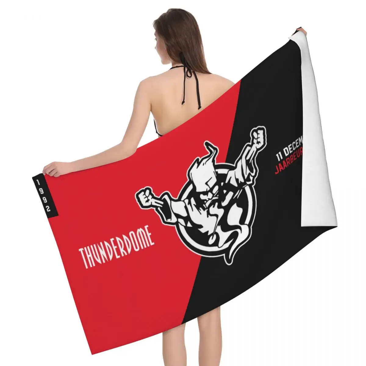 

Персонализированное быстросохнущее пляжное полотенце из микрофибры, супермягкое, твердый сердечник, габбер, полотенце для йоги и ванной