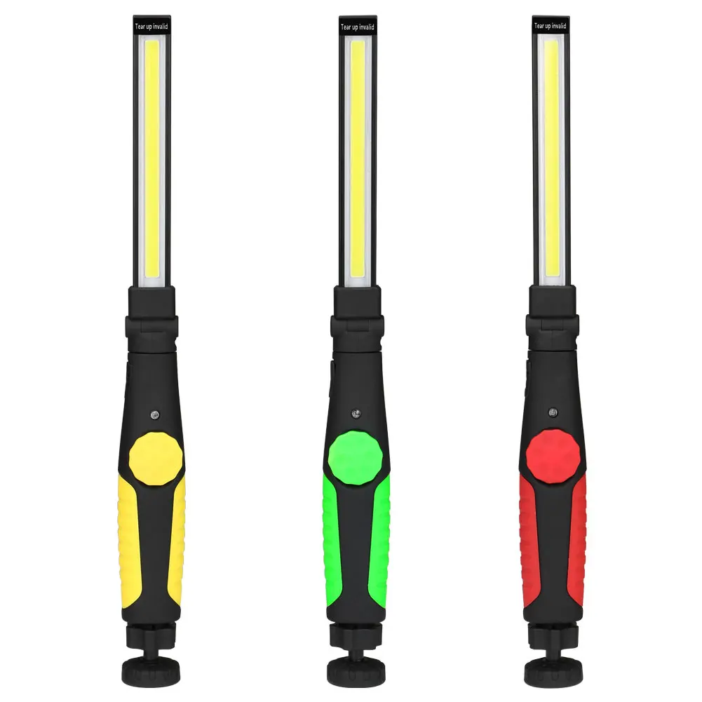 

COB LED Flashlight Torch Waterproof Portable Inspection Work Lights for Car Repair Home Workshop Emergency Camping Lighting