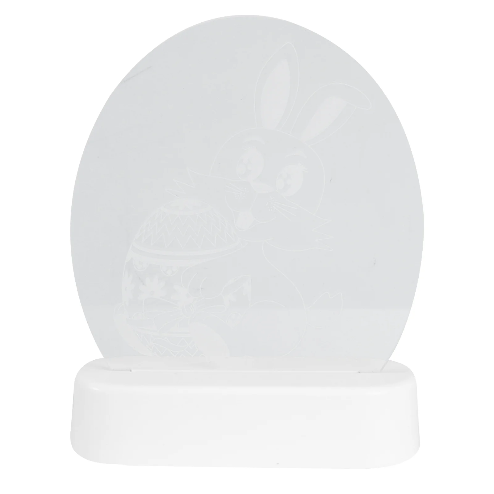

1Set Rabbit Shaped LED Light Ornament Easter Decor Without Battery