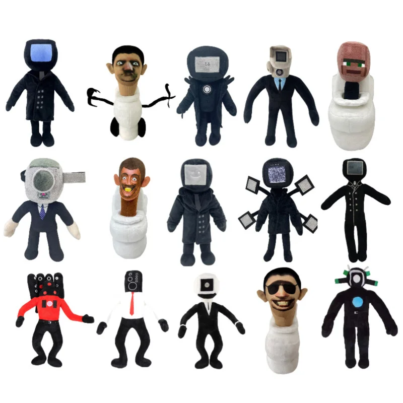 

1/3Pcs 28cm Skibidi Toilet Plush Toys Cute Game Cartoon Anime Doll Soft Plushie Stuffed Pillow For Kid Birthday Christmas Gift