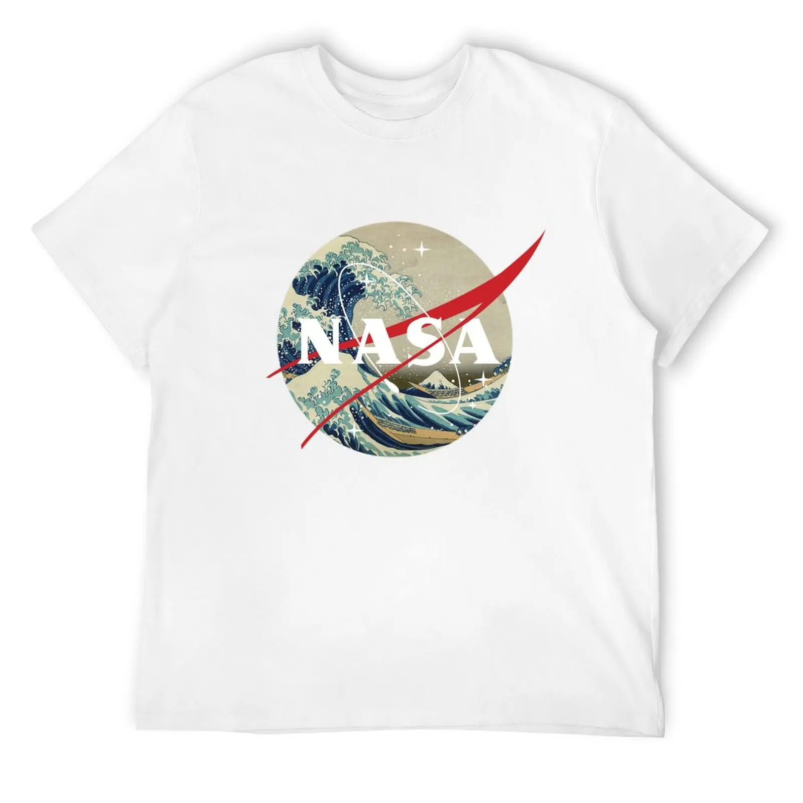 Футболка с логотипом NASA The Great Wave off Kanagawa летние футболки графикой и рисунком
