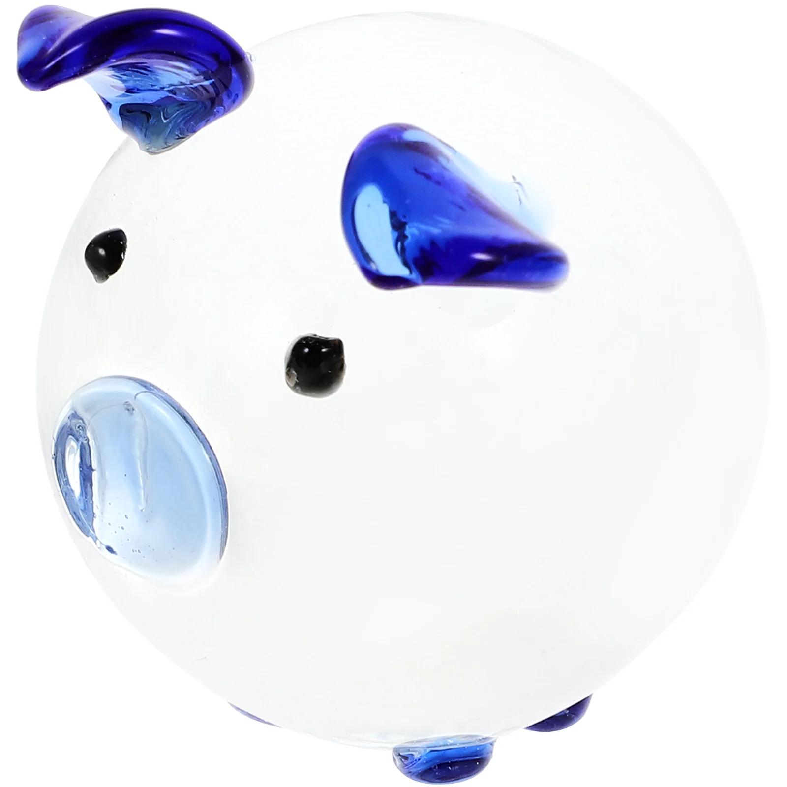 

Tablescape Decor Crystal Piggy Ornament Glass Animal Figurine Desktop 4X4CM