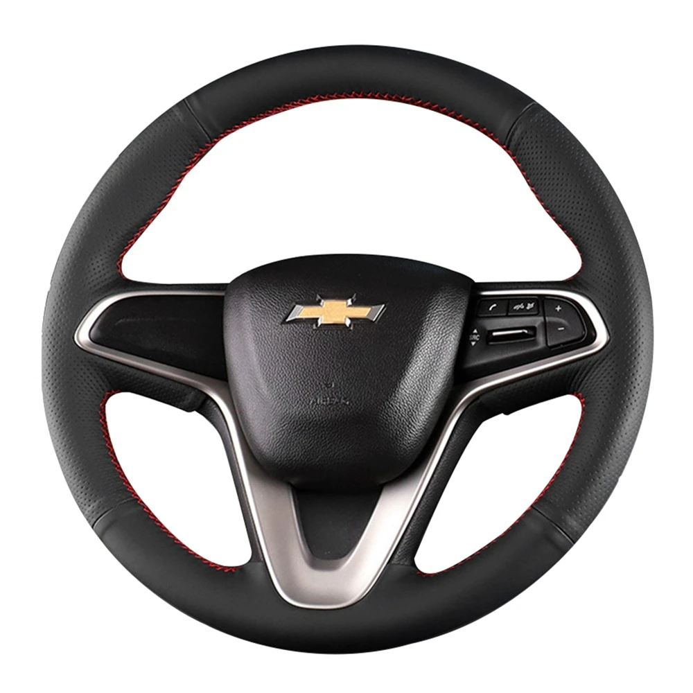 Оригинальная оплетка рулевого колеса, искусственная кожа, оболочка для Chevrolet Monza Cruze Crvalier чехол рулевого колеса автомобиля