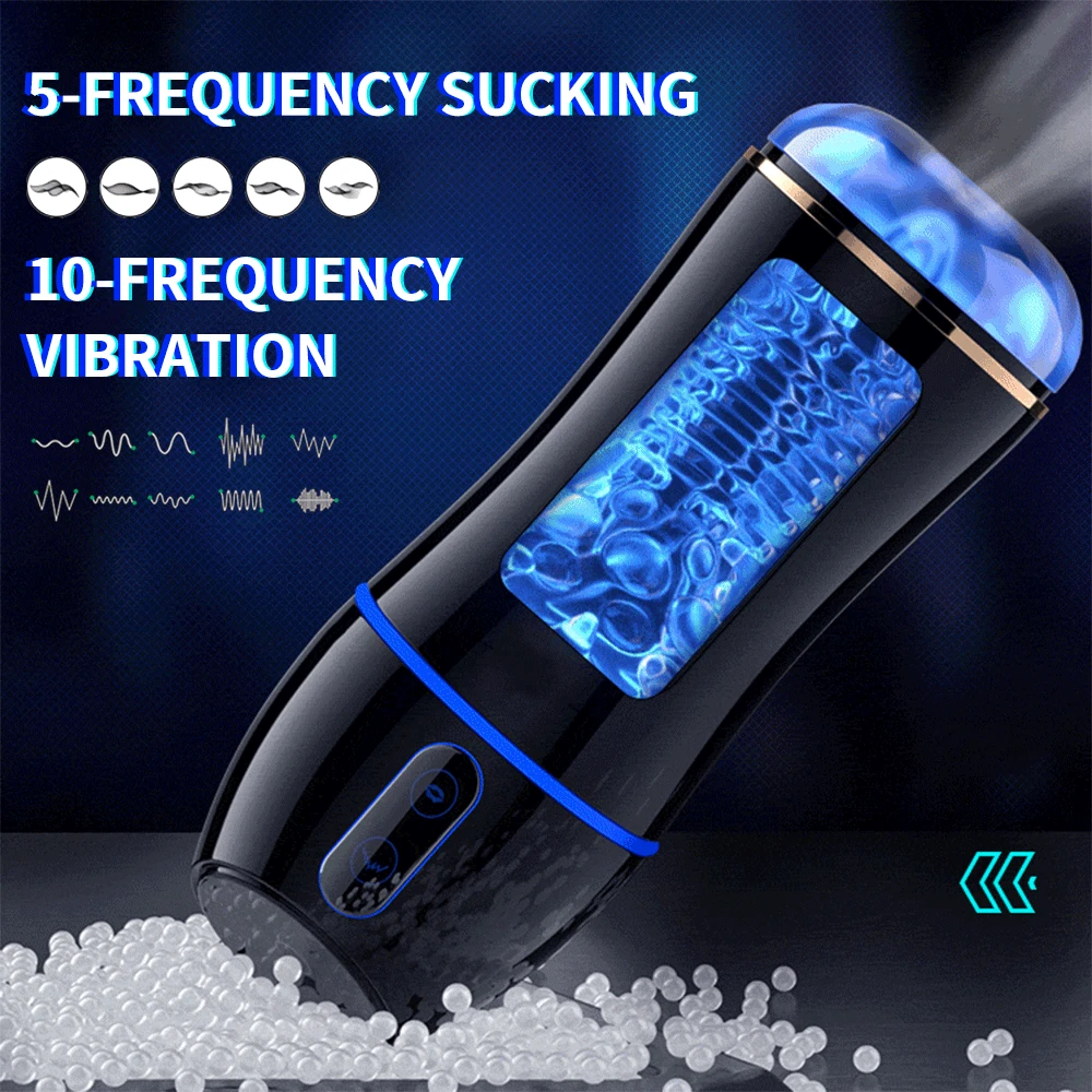 Automatic Sucking Masturbators For Men Real Vagina Vibrator Male Oral Masturbation Cup Pussy Pocket Sex Machine Toys For Adults