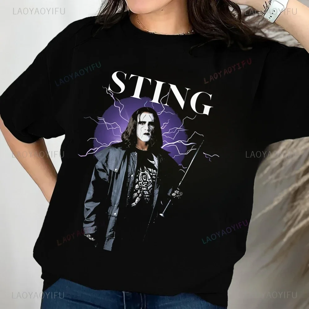 Модная футболка в стиле ретро Wrestler Sting WCW NWO WWF Wrestling нейтральная трендовая рубашка