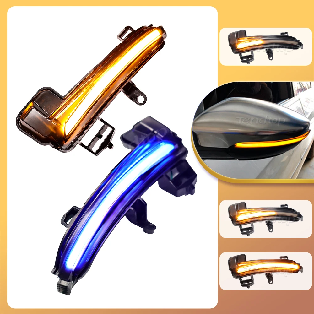 

LED Dynamic Indicator Blinker Rearview Flasher Side Wing Mirror Turn Signal Light For Skoda Superb A7 Mk3 B8 2016 2017 2018 2019