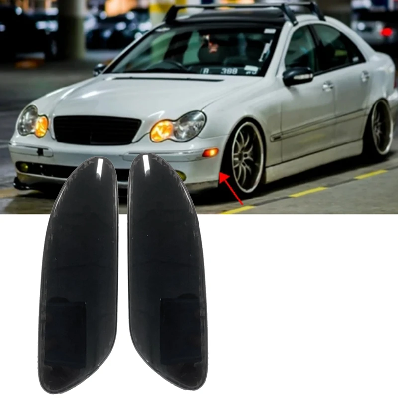 Передний бампер автомобиля светодиодный динамический боковой габаритный фонарь