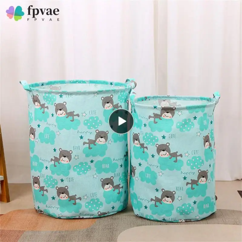 

Clothing Storage Quilt Storage Bag Eco Friendly Fabric Laundry Hamper Foldable Toys Organize Bin Dirty Clothes Basket