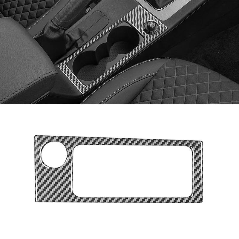 

Автомобильная Центральная рамка для чашки с водой, декоративная наклейка из углеродного волокна для Skoda Octavia A7 2015-2020, автомобильные аксессуары