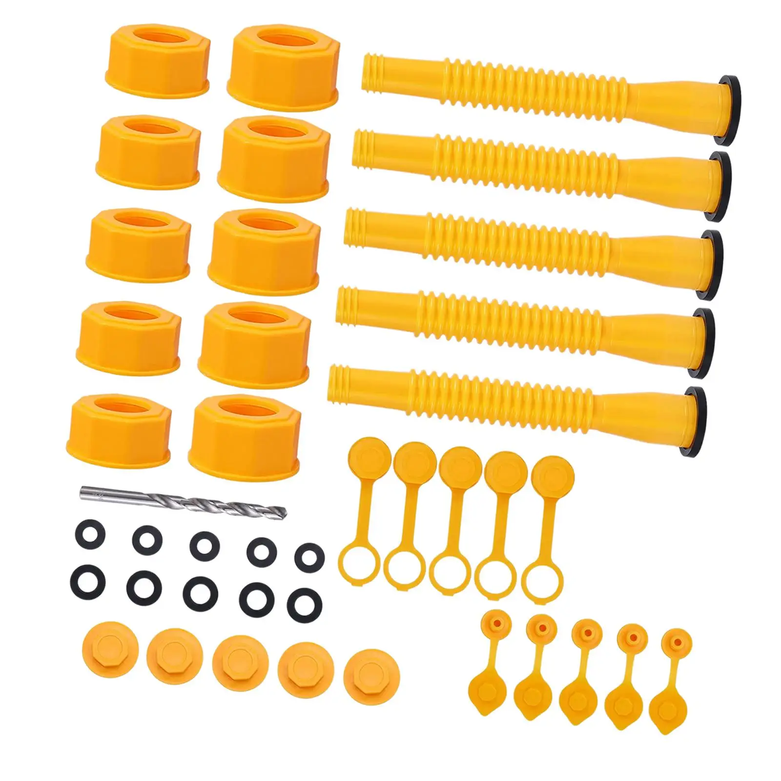 

Gas Can Spout Replacement Sealing Upgrade 5 Set for Fuel Cans Garden Machinery Accessories