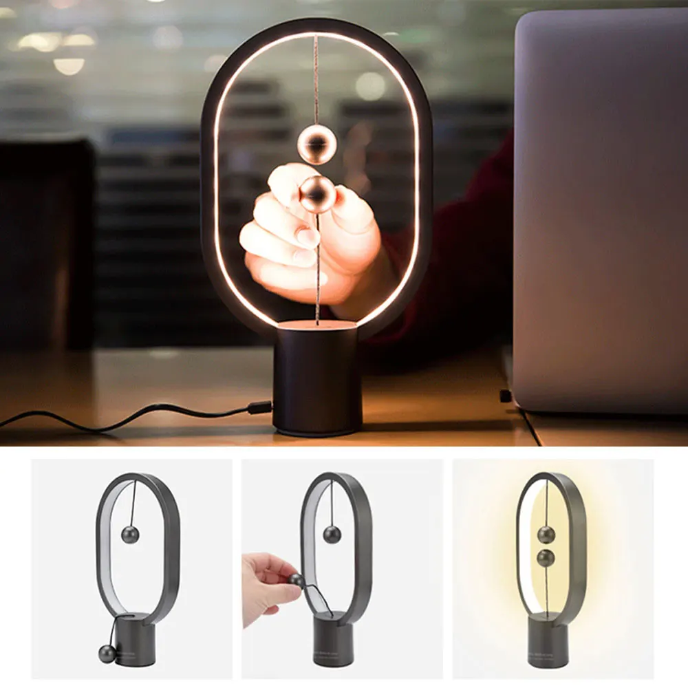 

Valentine's Day Wedding Gift Magnetic Balance Lamp Table Lamp Dream Nordic Creative Bedroom Bedside Night Light