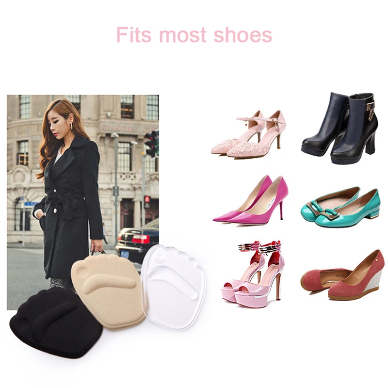 

1Pairs Heel Pad Soft High Heels Insert Insole Foot Forefoot Half Yard Mat Arch Women Orthopedic Heel Protector Shoe Cushion