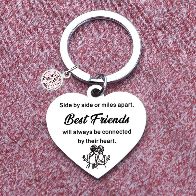 

Женский брелок в форме сердца, брикет для мужчин, брелок для лучшего друга, брелок для автомобиля из нержавеющей стали, подвеска для вечерин...