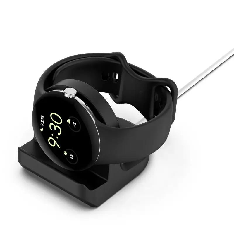 

Protective Vertical Charging Base For Google Pixel Watch Durable Silicone Bracket Charger Anti-slip Charger and Cable management