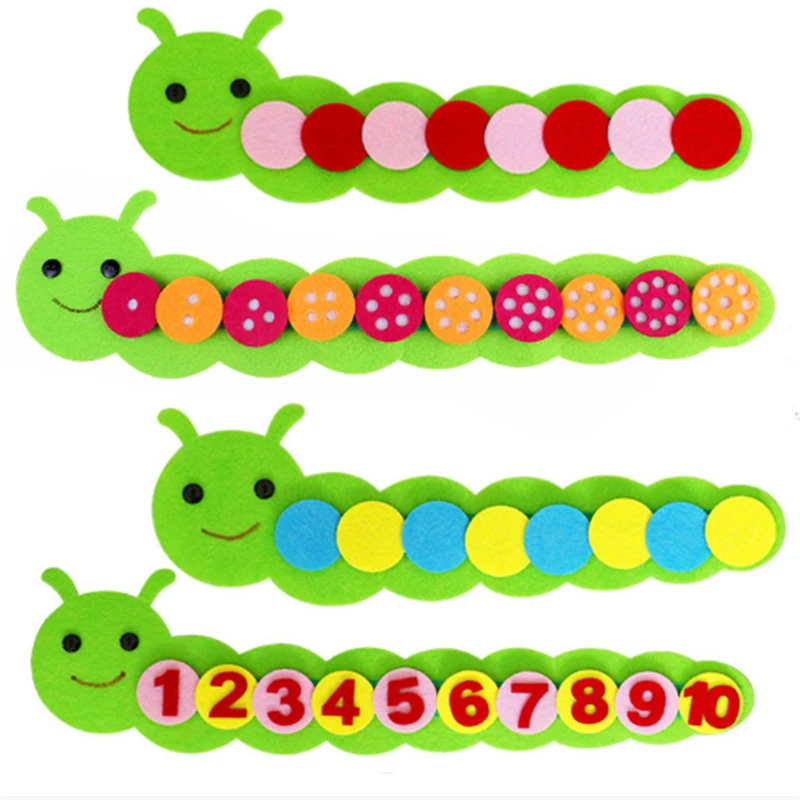 

Montessori Math Toys Children Game Color Sorting Teaching Kindergarten Manual DIY Weave Cloth Early Learning Education Kids Toys