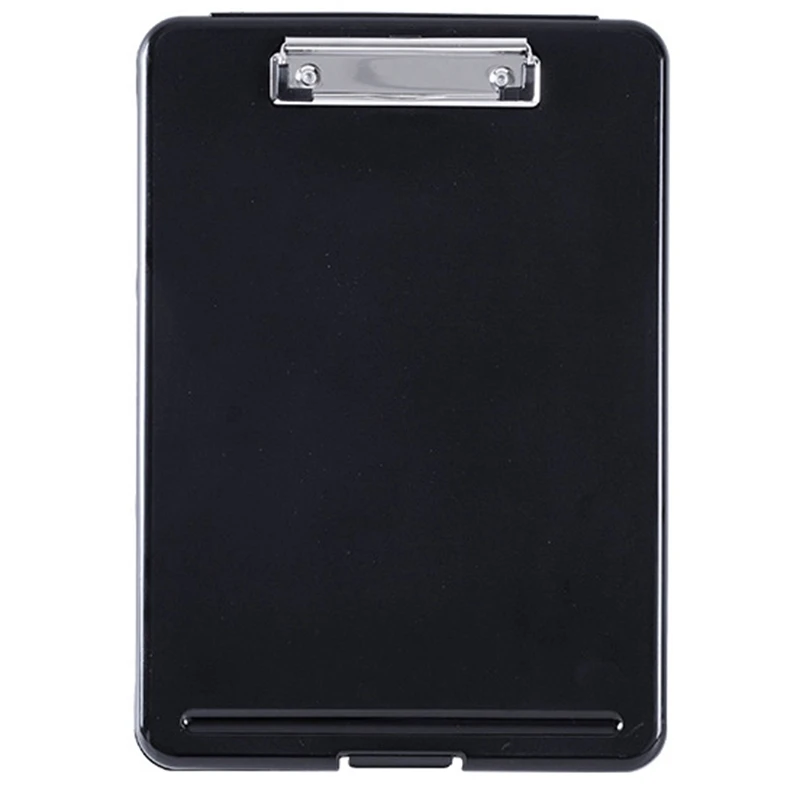 

A4 Plastic Storage Clipboard File Box Case Document File Folders Clipboard Writing Pad Stationery School Office Supplies