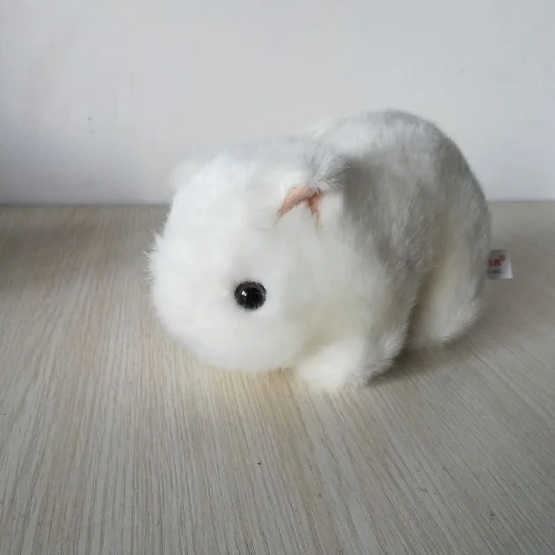 

About 18cm Plush Toy White Mouse Hamster Soft Doll Baby Toy Boys And Girls Toys Birthday Xmas Gift h1297