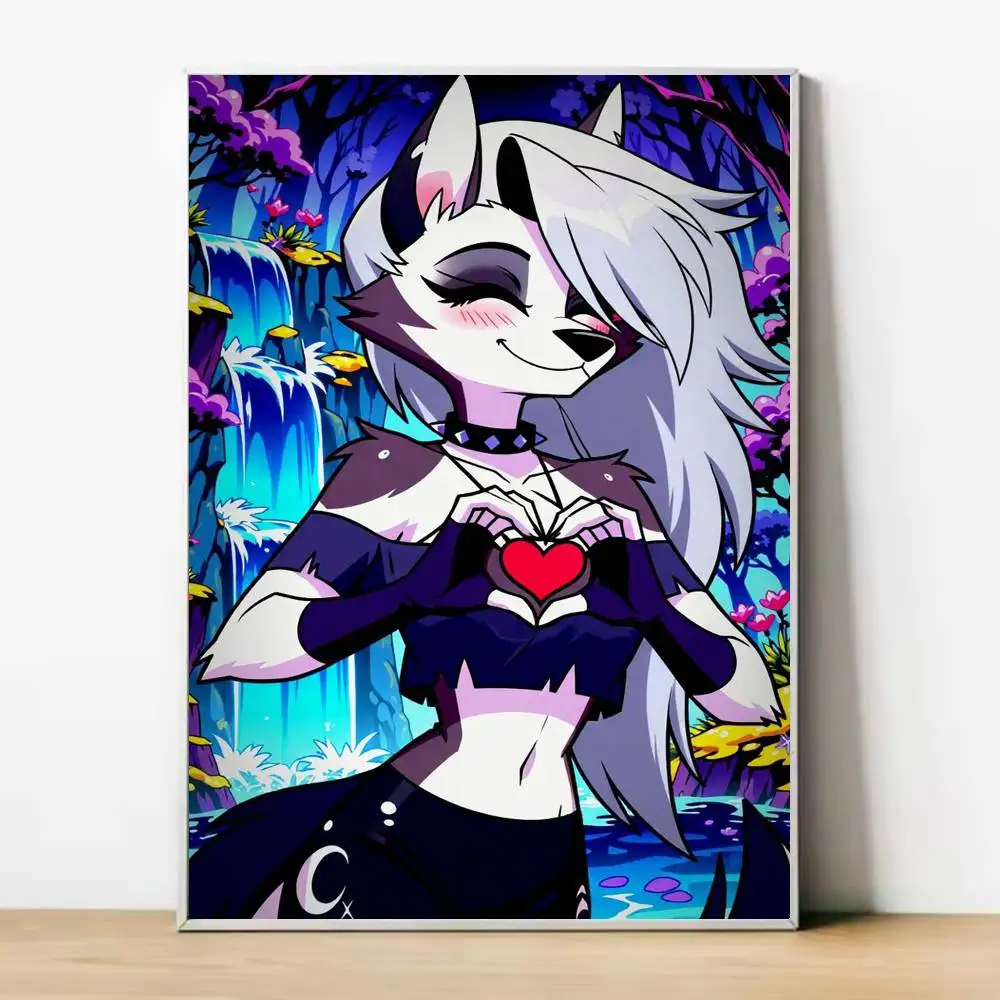 Фото Постер Sassy L-Loona Wolf, HD качество, настенный декор, ретро-постеры для дома, декор стен комнаты, самоклеящиеся №5