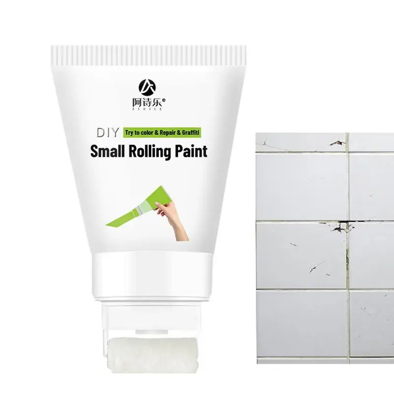 Wall Repair Cream With Rollers Wall Paint Cream Roller Repair Kit Wall Mending Agent With Roller For Wall Scratches Stains