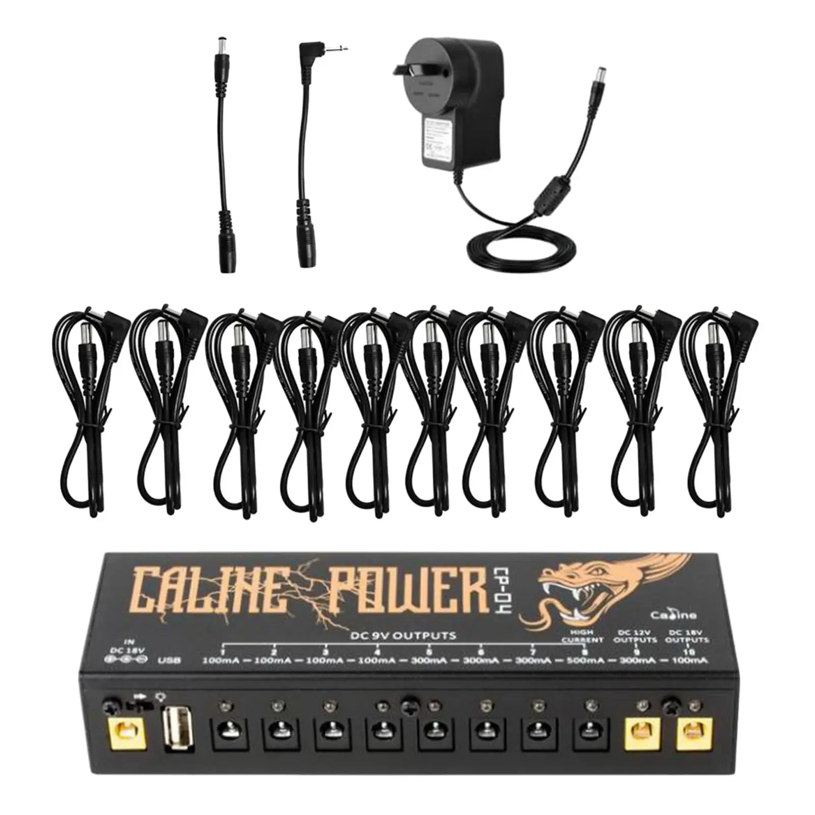 

Guitar Pedals Power Supply for 9V/12V/18V Effect Pedal Guitars Power Supply