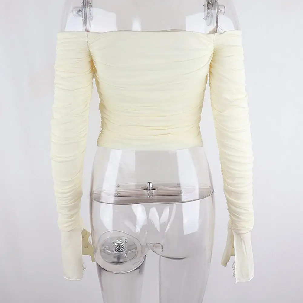 

Шикарный женский укороченный топ, Женская открытая талия, однотонная женская футболка с низким вырезом, летняя Клубная одежда