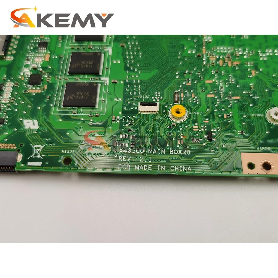 Akemy X405UQ материнская плата для ноутбука ASUS VivoBook 14-X405UQ X405U S4100UQ U4100UQ оригинальная 4GB-RAM