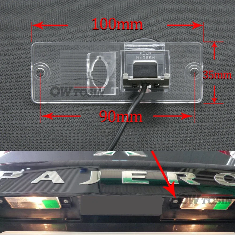 Камера заднего вида Owtosin HD 1280*720 рыбий глаз для Mitsubishi Pajero Sport/Montero sport MK1 1996-2008