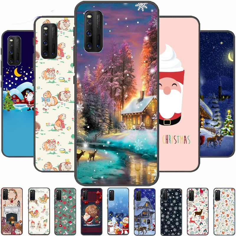 

Merry Christmas Cover Case For ZTE Blade V20 Smart V2020 Smart V30 Vita V6 Max V7 Lite V8 Mini V9 Vita Bumpers Cases